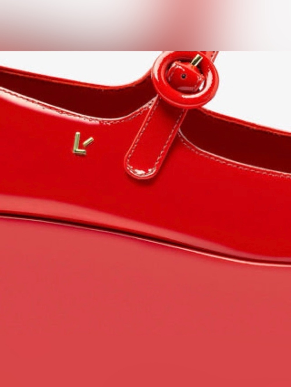 NEW Larroude Blair Vibrant Red Platform Shoes Mary Jane 8.5 - Picture 2 of 9